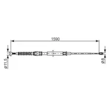 Датчик тормозных колодок BOSCH 1 987 482 265
