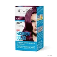 Крем-краска для волос "Fashion Color" тон: 6.65, фуксия