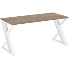 Стол письменный RIVA VR.L-SRZ-4.7 White, тиквуд темный
