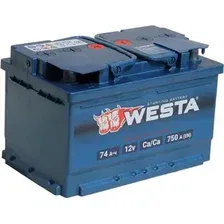 Автомобильный аккумулятор Westa 6СТ-74 VLR Euro низкий (74 А·ч)
