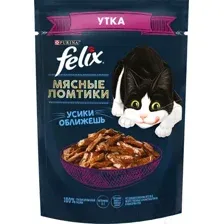 Felix Мясные ломтики для кошек (Утка в соусе) 75 г