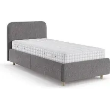 Кровать Sonit Mira 140x200 шенилл Eclipse (07 светло-серый)