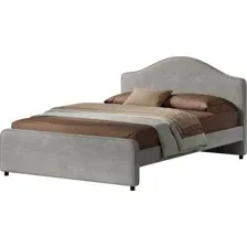 Кровать Sonit Dana 140x200 шенилл Eclipse (07 светло-серый)