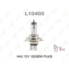 Автолампа PU43t-3 LYNXAUTO L10400 H4 12