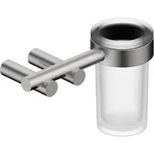Стакан для зубной щетки и пасты Abber Osten 316 AA1860BST (брашированная сталь)