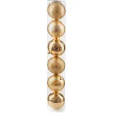 Елочная игрушка Ausini VT25-04009-1 (золото, 6 шт)