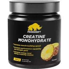 Креатин Prime Kraft Monohydrate Micronized (200г, ананас, банка)