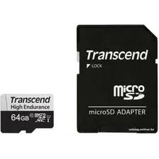 Карта памяти Transcend microSDXC TS64GUSD350V 64GB (с адаптером)