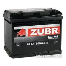 Автомобильный аккумулятор Zubr Ultra L+ (62 А·ч)