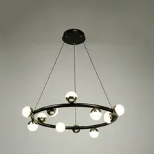 Подвесная люстра BayerLux Рикардо 10385951 (черный/золото)