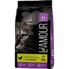 Сухой корм для кошек L'amour с курицей (350г)