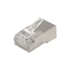 Разъем сетевой LAN на кабель штекер 8Р8С (RJ-45) под обжим в экране 10шт REXANT