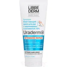 Крем для рук Librederm Uramax Смягчающий с церамидами и мочевиной 10% (75мл)