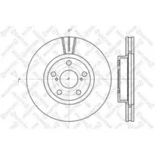 Тормозной диск STELLOX 6020-4564V-SX вентилируемый , передняя ось