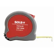 Рулетка 5м/19мм Popular PP 5m (SOLA)
