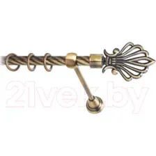 Карниз для штор Lm Decor Веер 006 1р витой (антик, 2м)