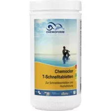 Средство для бассейна дезинфицирующее Chemoform Кемохлор Т быстрорастворимые таблетки 1 кг