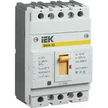 Выключатель автоматический IEK ВА 44-33 3P 125A 15kA / SVA4410-3-0125