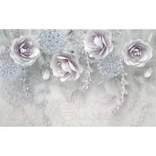 Фотообои листовые Vimala 3D Бумажные розы (270x400)