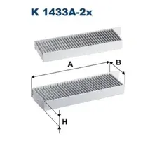 Салонный фильтр FILTRON K 1433A-2x
