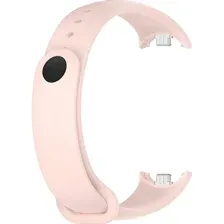 Силиконовый ремешок Rumi Metalfix для Xiaomi Smart Band 8 / 9 (светло-розовый)