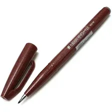 Маркер художественный Pentel Brush Sign Pen SES15C-E (коричневый)