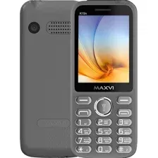 Кнопочный телефон Maxvi K15n (серый)