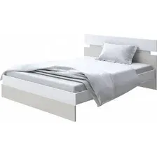 Кровать PROxSON Milton 80x200 (белый/дуб шамони светлый 124)