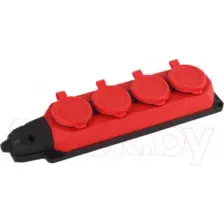Колодка удлинителя ЭРА K-4e-RED-IP44 Б0044553