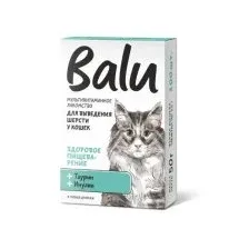 Лакомство для кошек Balu Здоровое пищеварение для выведения шерсти кошек 50 г (100 таблеток)