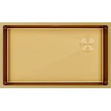 Кухонная мойка Paulmark NEXT-SKEW 74 Uni PM887444-BG (золото/брашированное золото)