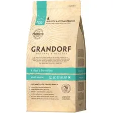 Сухой корм для кошек Grandorf 4 Meat&amp;Brown Rice Living Probiotics Adult Indoor (4 мяса с коричневым рисом) 2 кг