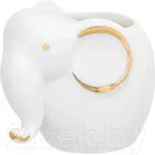 Подставка для зубочисток Elan Gallery Слон 330728 (белый, золотистый)