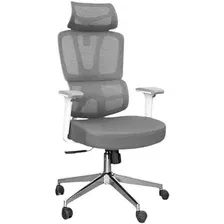 SITUP PALMA WHITE CHROME (СЕТКА GREY/GREY)