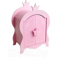 Аксессуар для куклы Leader Toys Shining Crown Шкаф / 71020 (розовое облако)
