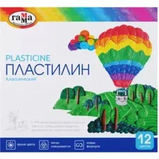 Пластилин Гамма Классический 281033 (12 цв)