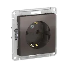 Розетка Systeme Electric AtlasDesign ATN000643 (мокко)