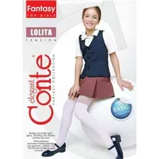 Колготки детские Conte Elegant Lolita, размер 140-146, bianco