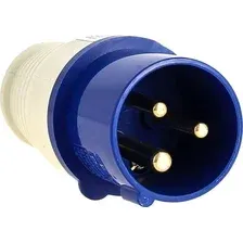 Вилка кабельная EKF 013 2Р+РЕ 16А 220В IP44 ps-013-16-220