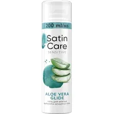 Гель для бритья Gillette Satin Care Алоэ вера для чувствительной кожи (200мл)