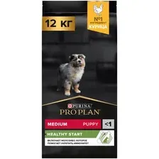Сухой корм для собак Pro Plan Puppy Medium healthy start с курицей 12 кг