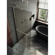 Душевая стенка MaybahGlass 89x195 MGD-734-5ш (бронзовое матовое стекло/хром матовый)
