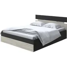 Кровать PROxSON Milton с ПМ 120x200 (черный/ясень шимо светлый)