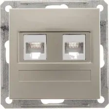 Розетка компьютерная Systeme Electric W59 RSI-251KK5E-4-86 (шампань)
