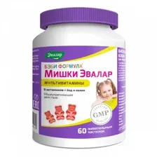 БАД Эвалар Бэби Формула Мишки Мультивитамины (60 пастилок)