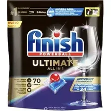 Таблетки для посудомоечных машин Finish Powerball Ultimate AIO (70шт)