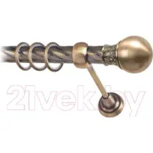 Карниз для штор Lm Decor Тифани 037 1р витой 25мм (антик, 4м)