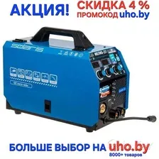 Полуавтомат сварочный аппарат SOLARIS (СОЛЯРИС) MULTIMIG-221. 230В, MIG/SPOT/FLUX/MMA/TIG, евроразъе