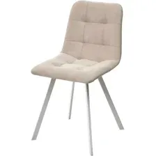Стул M-City Ричи 688M05746 (H-06 бежевый велюр/белый)