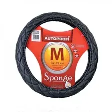 Оплетка руля AUTOPROFI SP-9010 BK (M)